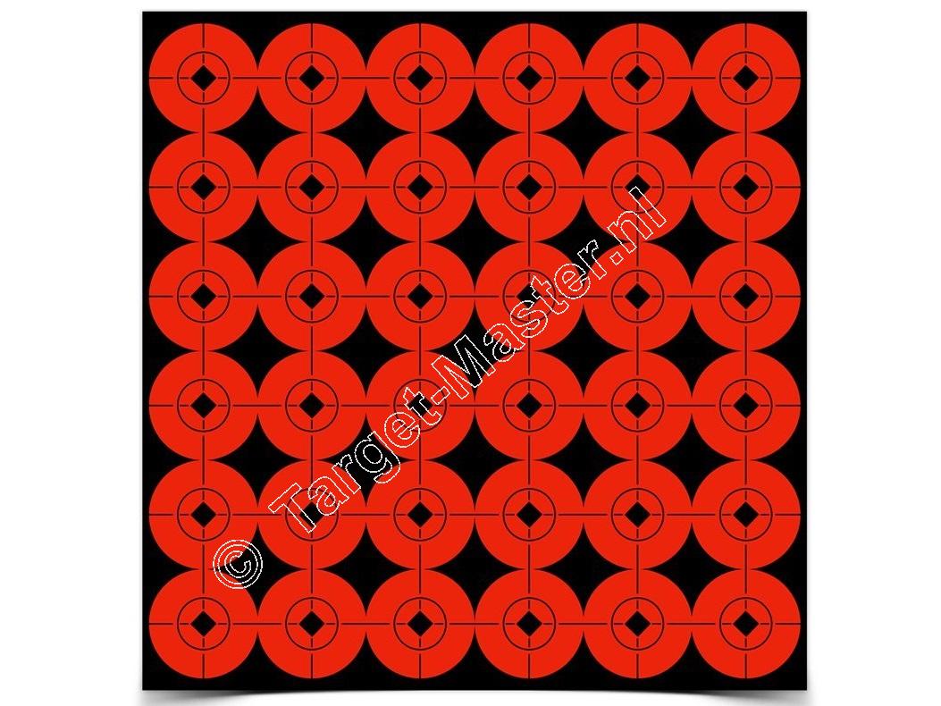 Birchwood Casey TARGET SPOTS Self-Adhesive Targets RED  2.5 Centimeter